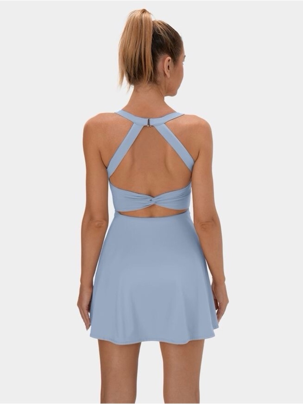 HALARA Backless Twisted Active Dress In Medium